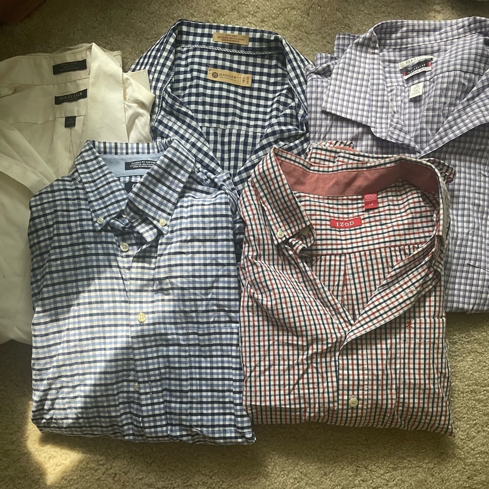 Mens long sleeve dress shirt bundle
